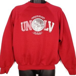 UNLV Runnin Rebels Sweatshirt Vintage 80s 90s Las Vegas Basketball Mens Large